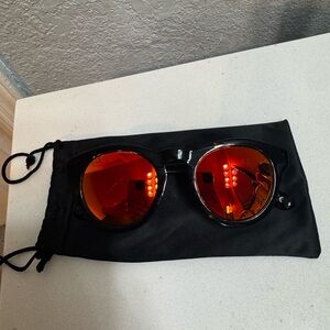 Diff Eyewear Orange/Red Round Sunglasses